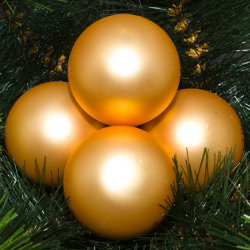 Kerstballen goud mat