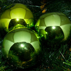 Kerstballen groen glanzend