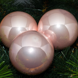 Kerstballen zilver glanzend