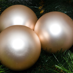 Kerstballen zilver mat